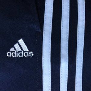 Adidas three-stripe navy pants